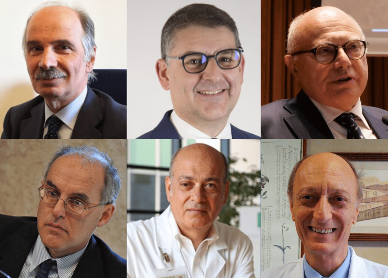 I docenti della Statale Alberico Catapano, Giuseppe Curigliano, Massimo Galli, Carlo La Vecchia, Salvatore Siena, Giuseppe Viale