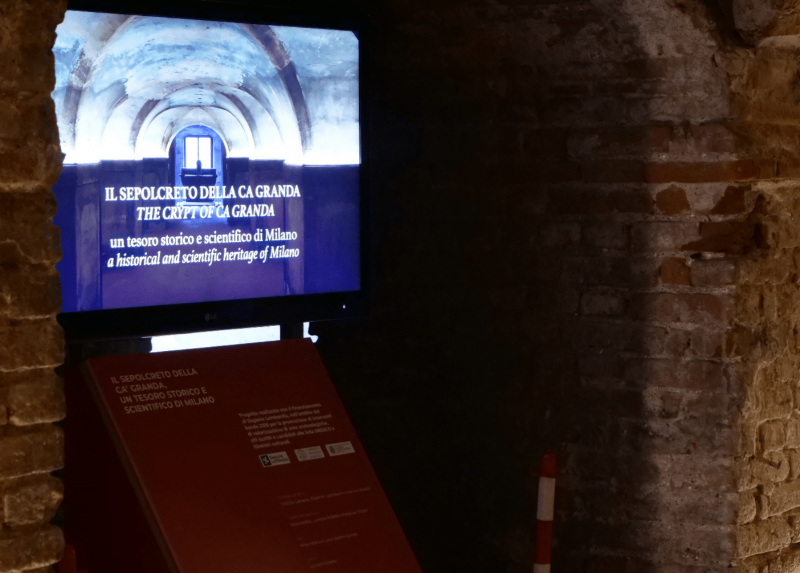 L'installazione multimediale nel percorso museale del Sepolcreto