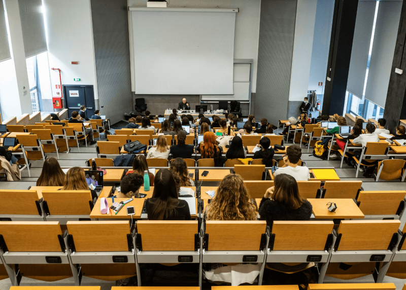 Studenti a lezione in Statale - Foto Marco Riva