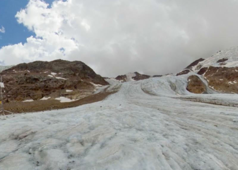 Il Ghiacciaio dei Forni in una delle immagini di Forni Glacier 360°