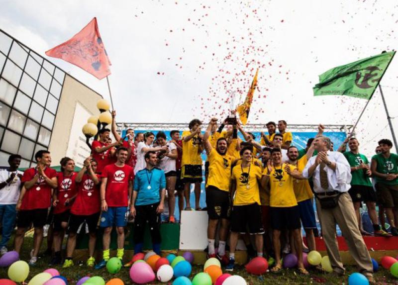 Un momento delle premiazioni ai Campionati di Facoltà