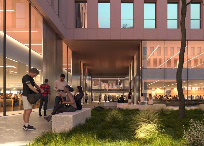 Render dei cortili del Campus della Statale a MIND – Foto di CRA-Carlo Ratti Associati