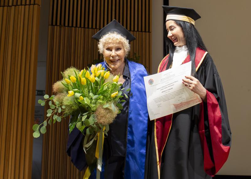 Laurea Honoris Causa Ornella Vanoni.