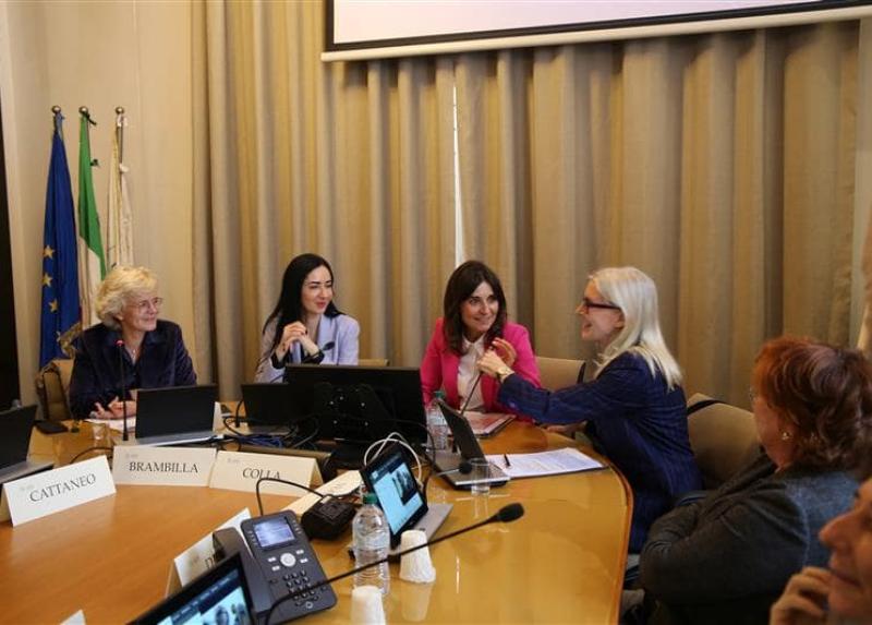 A moment of the press conference