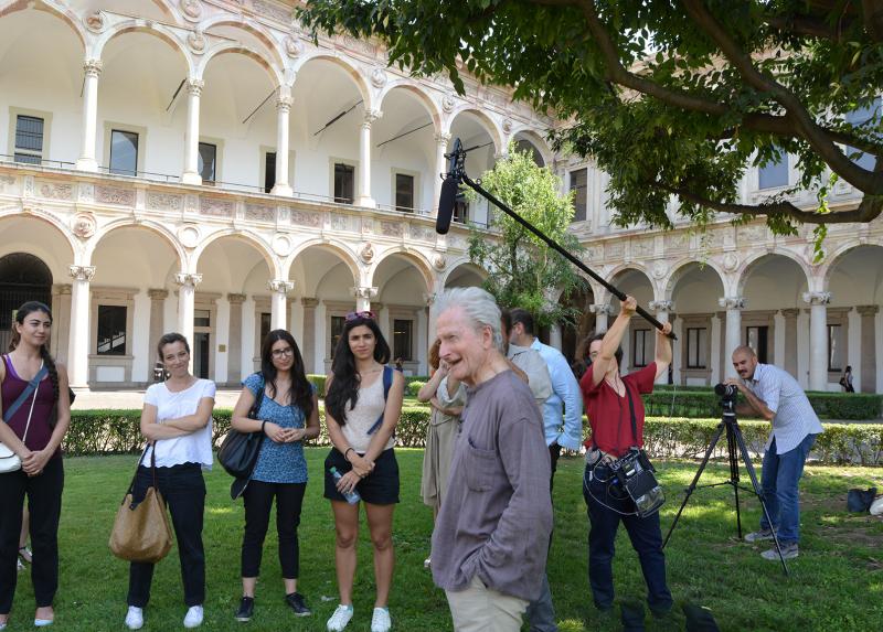 Le riprese dell'incontro di Paolo Icaro con gli studenti