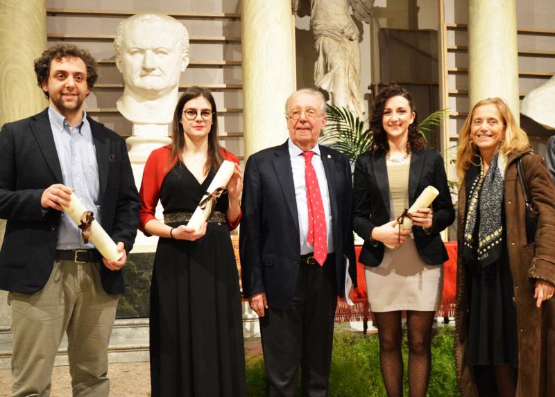 Gli studenti vincitori dei Premi dell'Istituto Lombardo