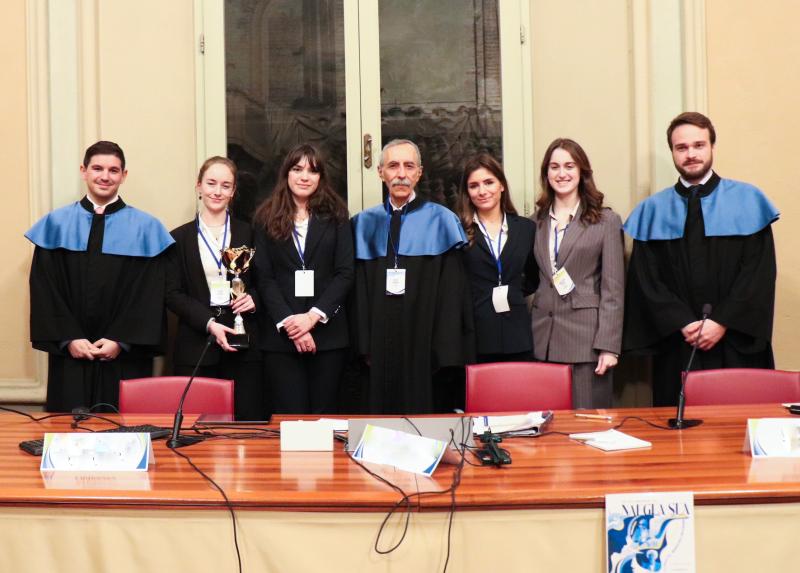 La squadra dell’Università Statale di Milano che ha vinto la Jessup Moot Court Competition 2025