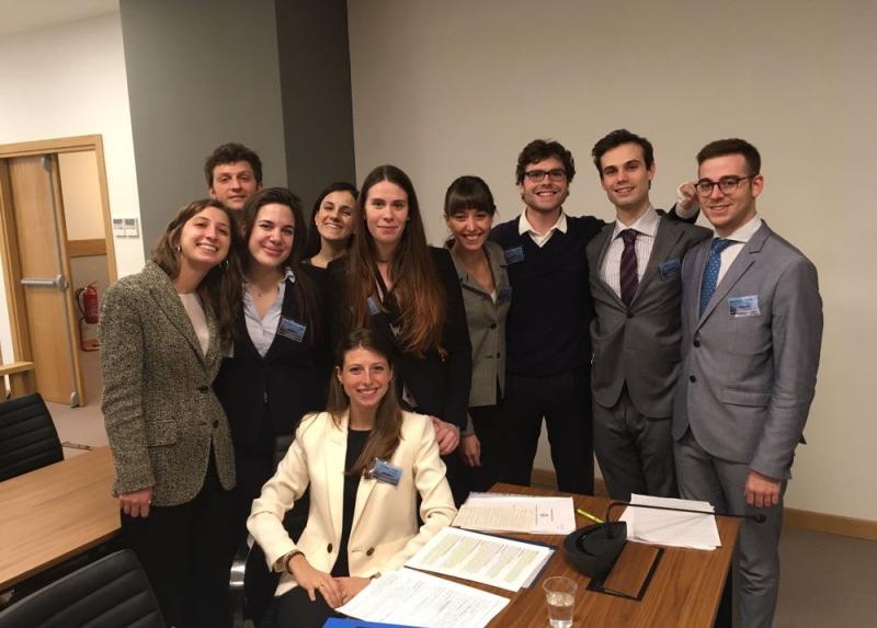 La squadra della Statale vincitrice della Jessup Moot Competition italiana