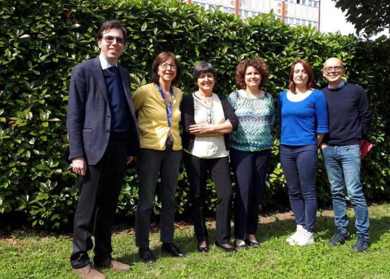 Da destra a sinistra, Daniele Passarella, Sara Pellegrino, Graziella Cappelletti, Maria Luisa Gelmi, Francesca Clerici, Stefano Pieraccini