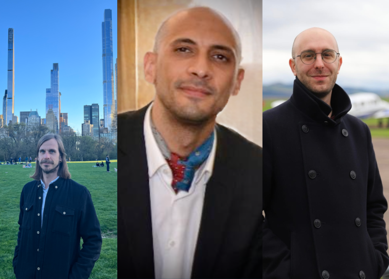 I tre vincitori della borse di studio di MSCA Postdoctoral Fellowship. 