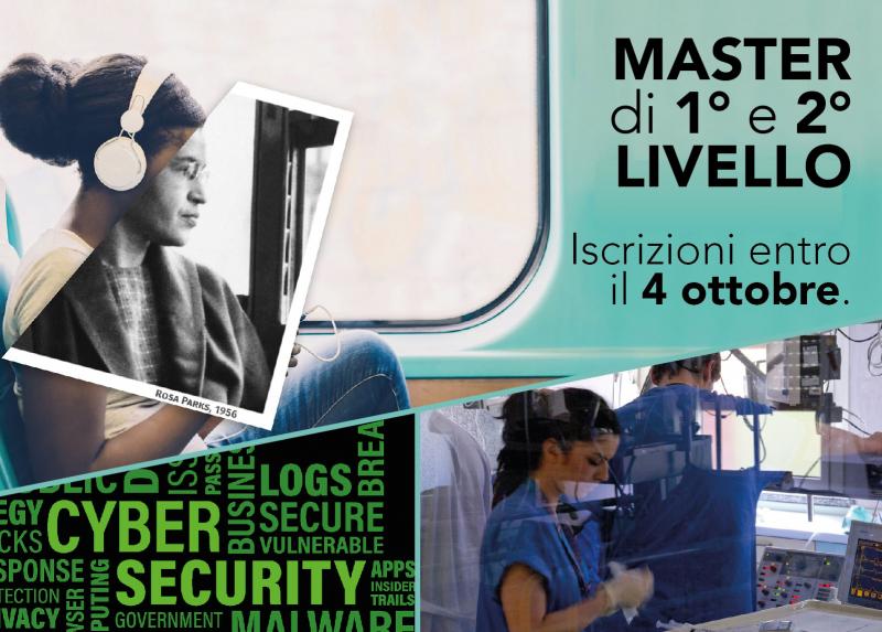 I master di 1° e 2° livello del primo semestre 2019-2020