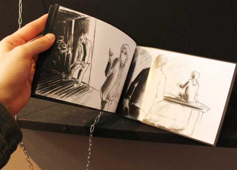Opera esposta nella mostra su Libro di artista