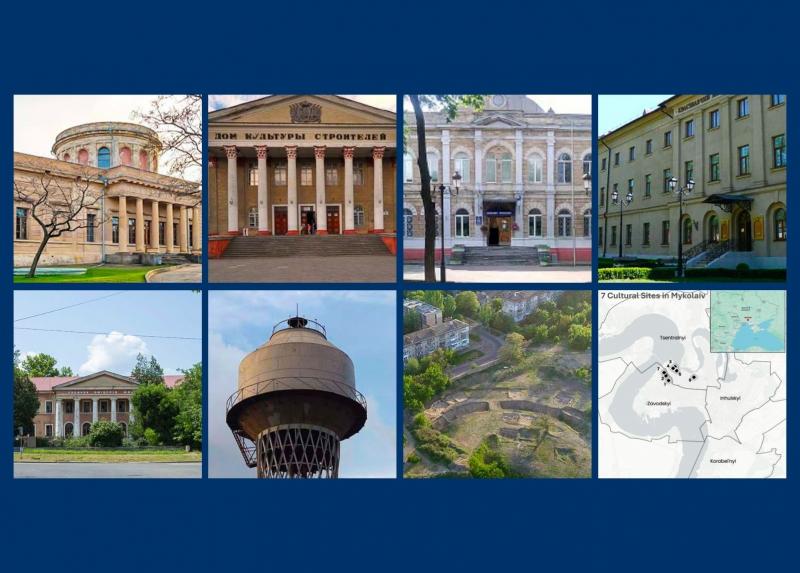 Alcuni scorci ed edifici della città ucraina di Mykolaiv
