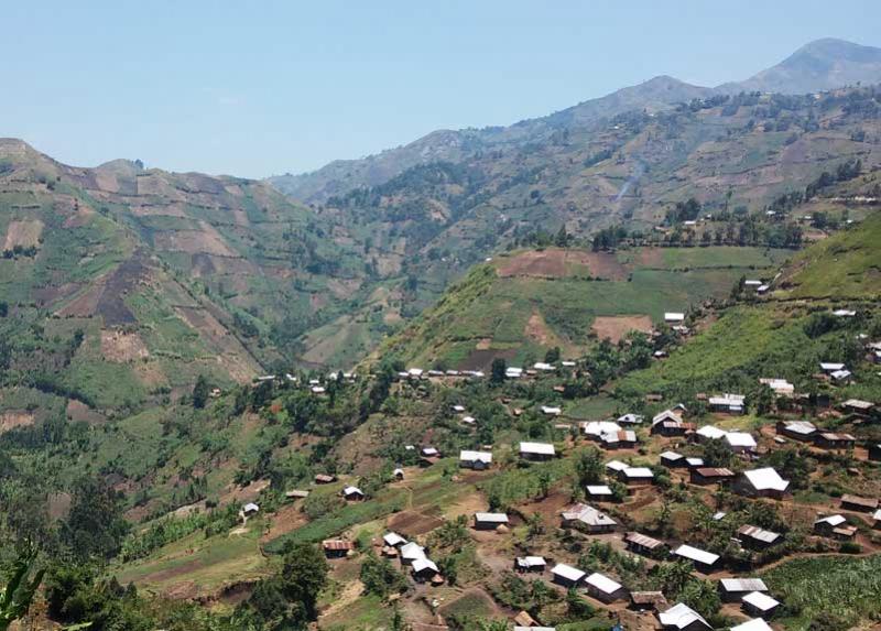 Villaggio del Nord Kivu in Congo