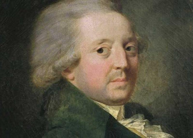 Ritratto su tela di Nicolas de Condorcet