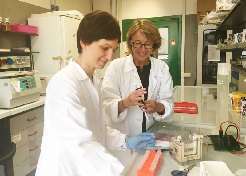 Nicoletta Landesberger in laboratorio