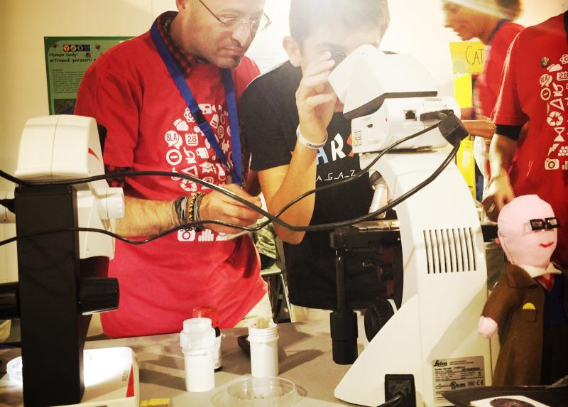 Allo stand di Human City della Statale