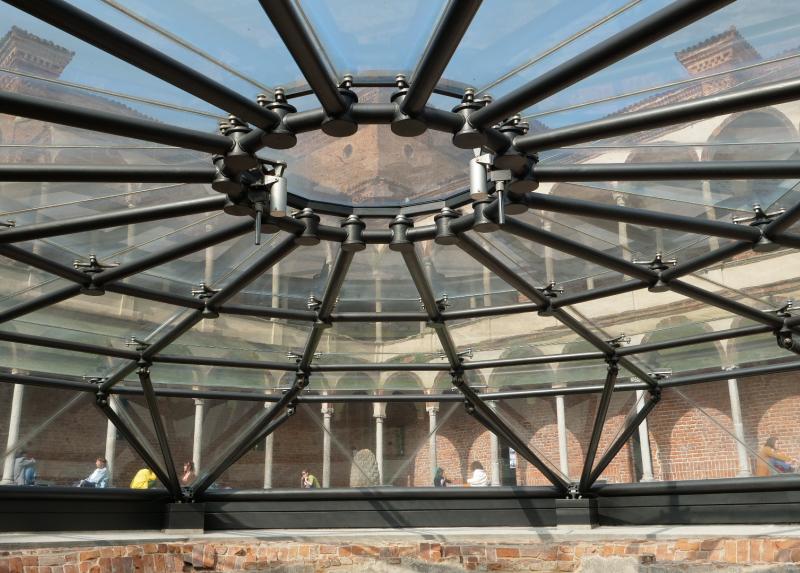 La copertura della Ghiacciaia, lo spazio all'interno della Biblioteca di Filosofia