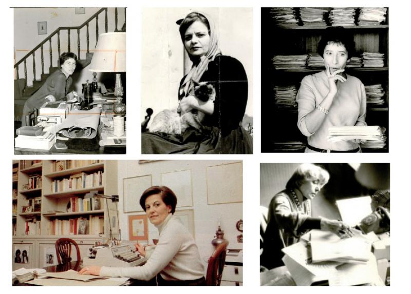 Da sinistra: Natalia Ginzburg, Elsa Morante, Giovanna Bemporad, Gina Lagorio, Fernanda Pivano