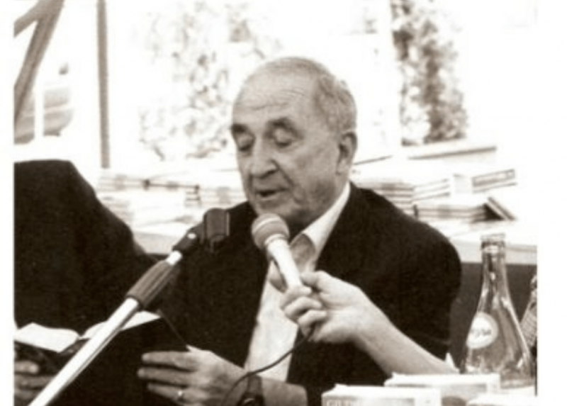 Giovanni Giudici, un'immagine tratta dalla locandina dell'incontro