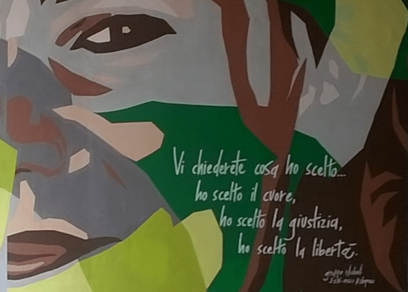 Il murale per Lea Garofalo al quartiere Ortica di Milano