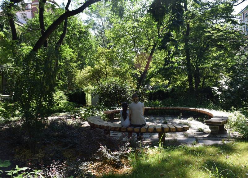 La Vasca dei pensieri dell'Arboreto dell'Orto Botanico di Brera