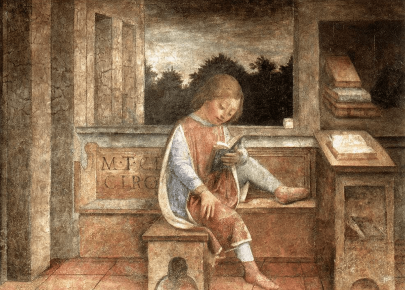 V. Foppa, ‘Cicerone bambino che legge’ (London, Wallace Collection)