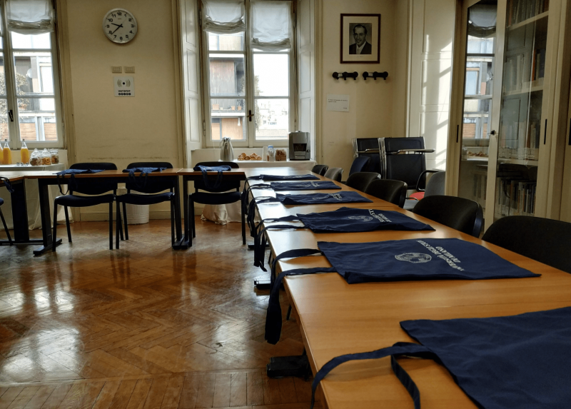 La sala per uno degli incontri dei mesi scorsi per il progetto SQELT 