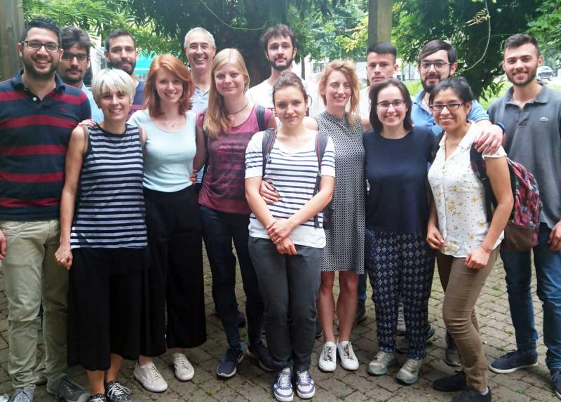 Il gruppo di ricerca del professor Benaglia
