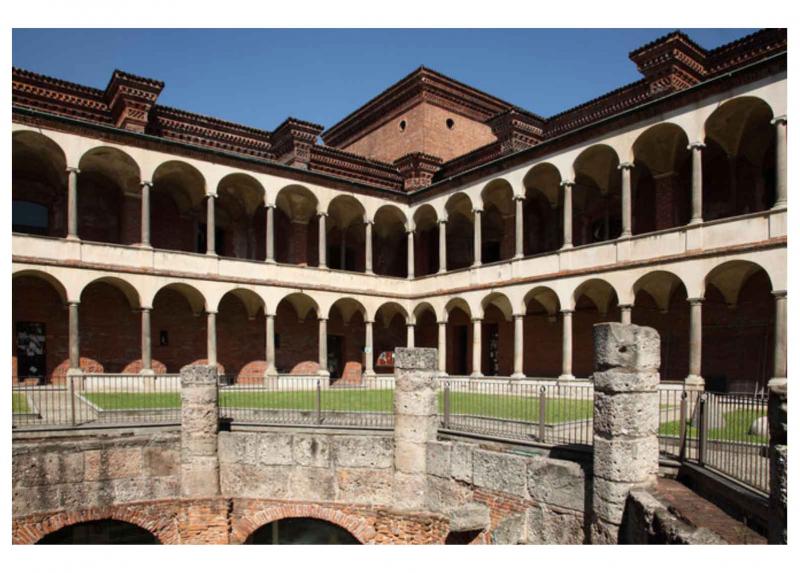 Uno scorcio della Ca' Granda, sede dell'Università Statale di Milano