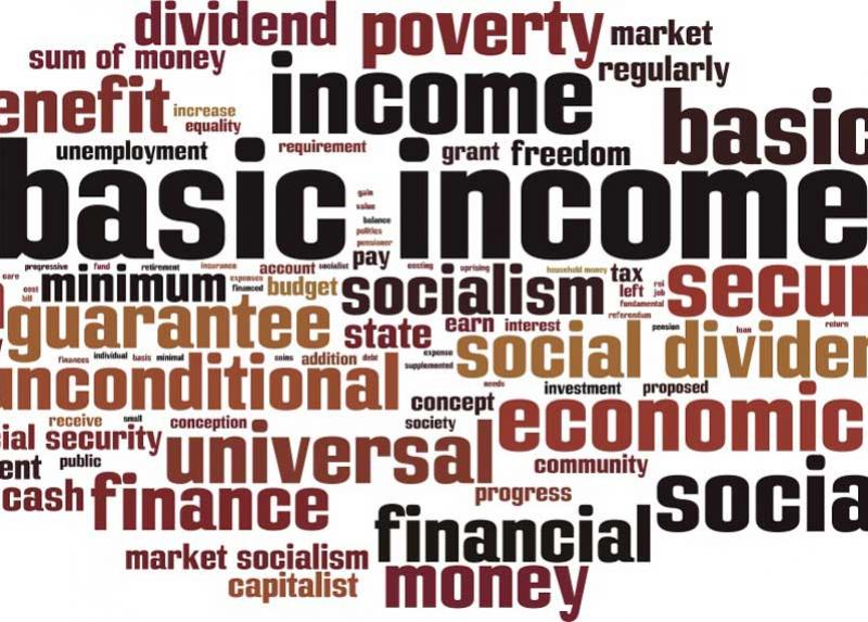 Word cloud di basic income