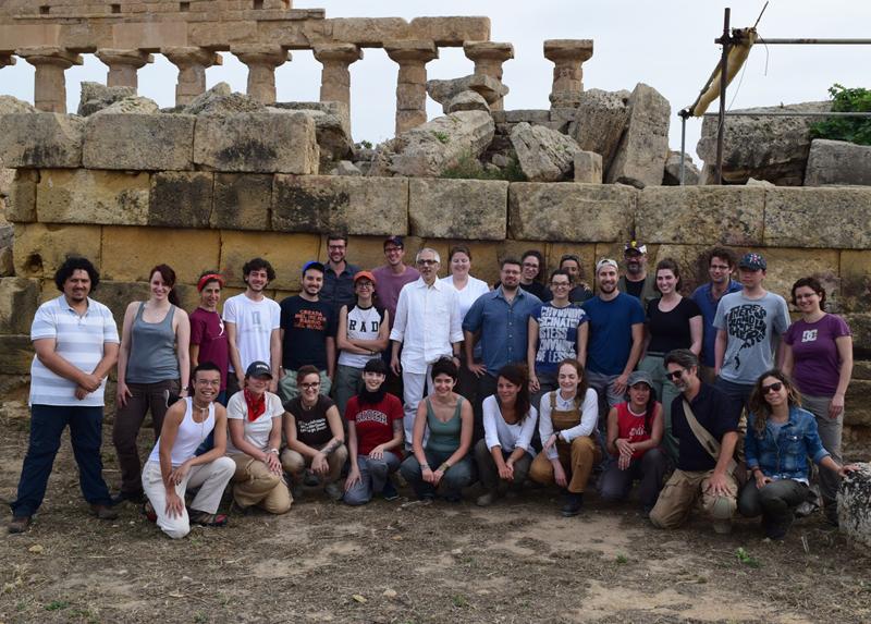 Clemente Marconi con il team della nuova campagna di scavi