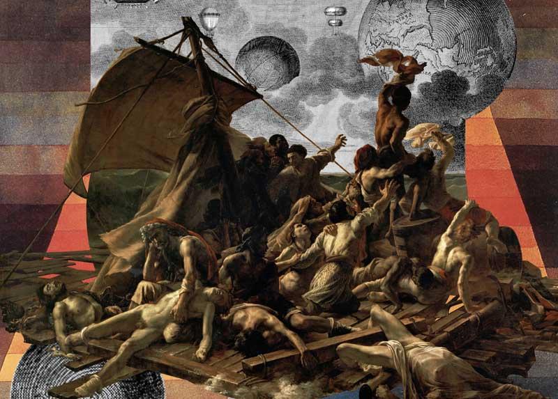 Collage a pera del Gruppo Argonauti