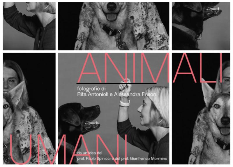 Un particolare della locandina della mostra "Animaliumani".