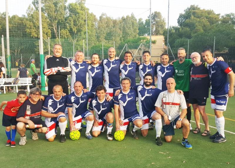 La squadra formata dal personale dell'Università Statale