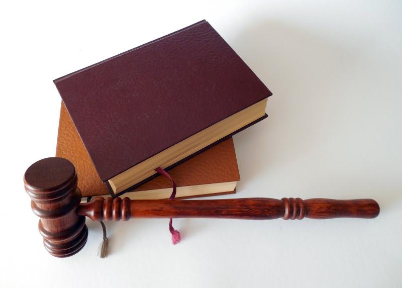 Manuali di giurisprudenza e il martelletto - Immagine da Pixaby