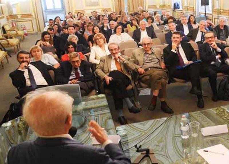 Un momento della cerimonia 2018 nella Sala Napoleonica
