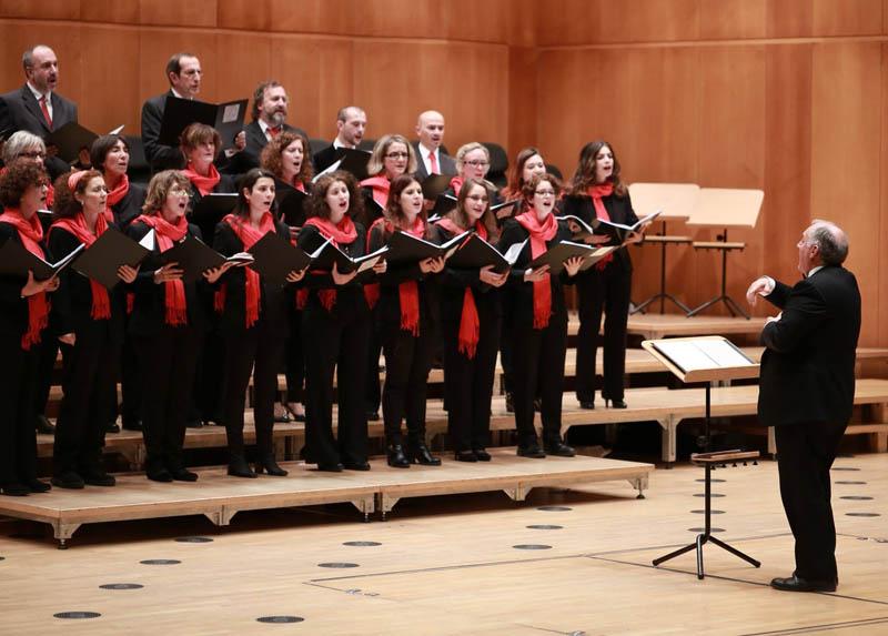 Il Coro durante un'esibizione