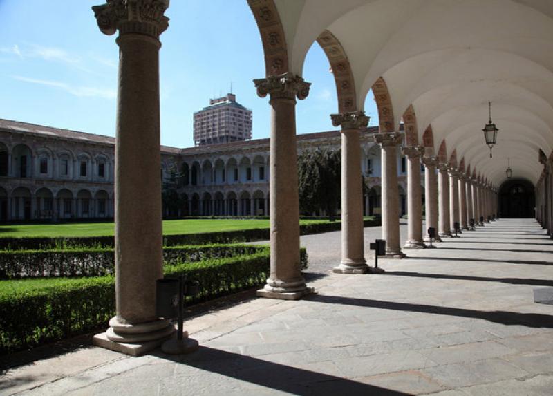 Il Cortile d'Onore dell'Università Statale