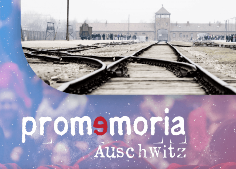Un dettaglio della locandina di Promemoria_Auschwitz