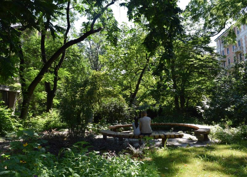 Uno scorcio dell'Orto Botanico di Brera