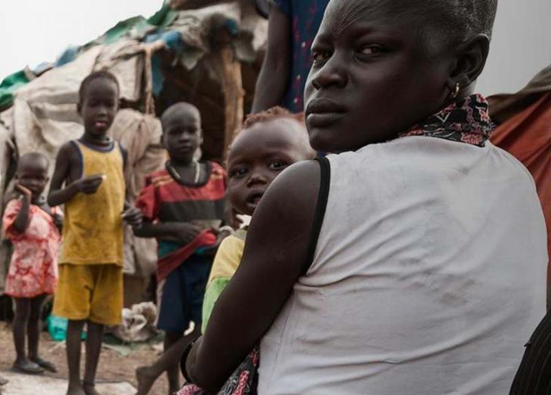 L'immagine di un villaggio in Africa