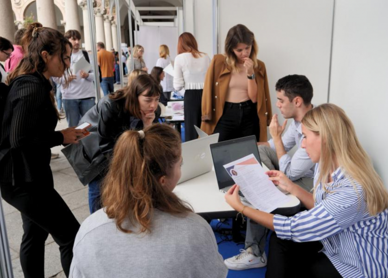 Una delle giornate in presenza della Job Fair 2023