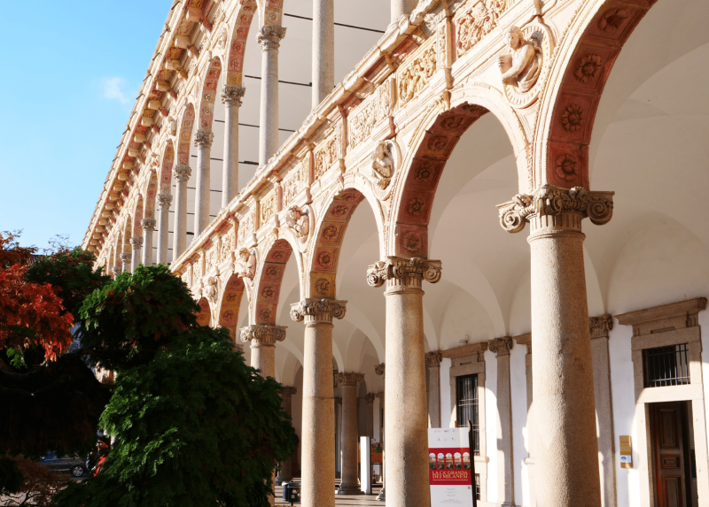 Uno scorcio dell'Università Statale di Milano