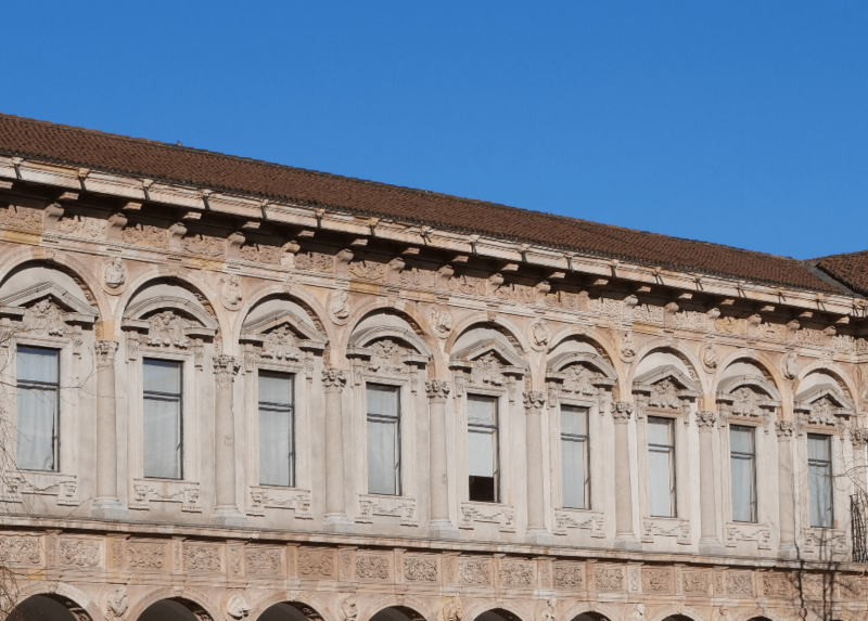 Uno scorcio della sede di via Festa del Perdono dell'Università Statale