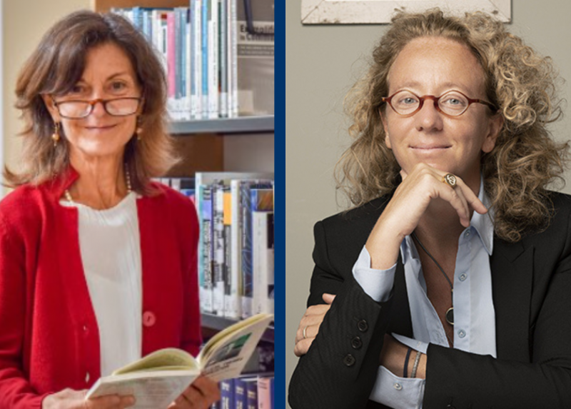 Mariachiara Tallacchini, docente dell'Università Cattolica di Piacenza, e Sara Valaguzza, docente dell'Università Statale di Milano