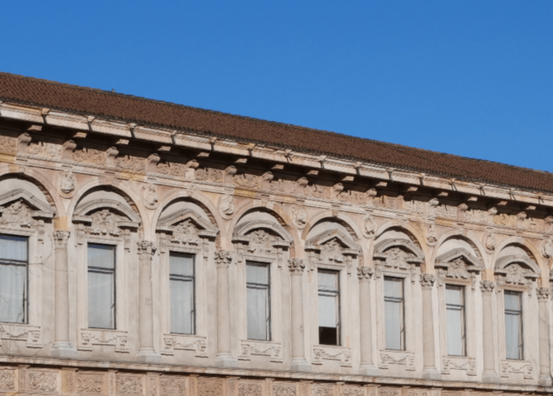 Uno scorcio della sede di via Festa del Perdono dell'Università Statale