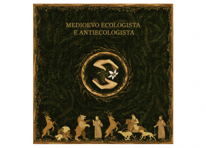 Il logo del podcast Medioevo Ecologista e Antiecologista
