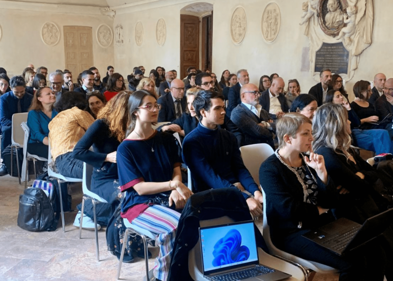 Un momento dell'evento a Villa Arconati