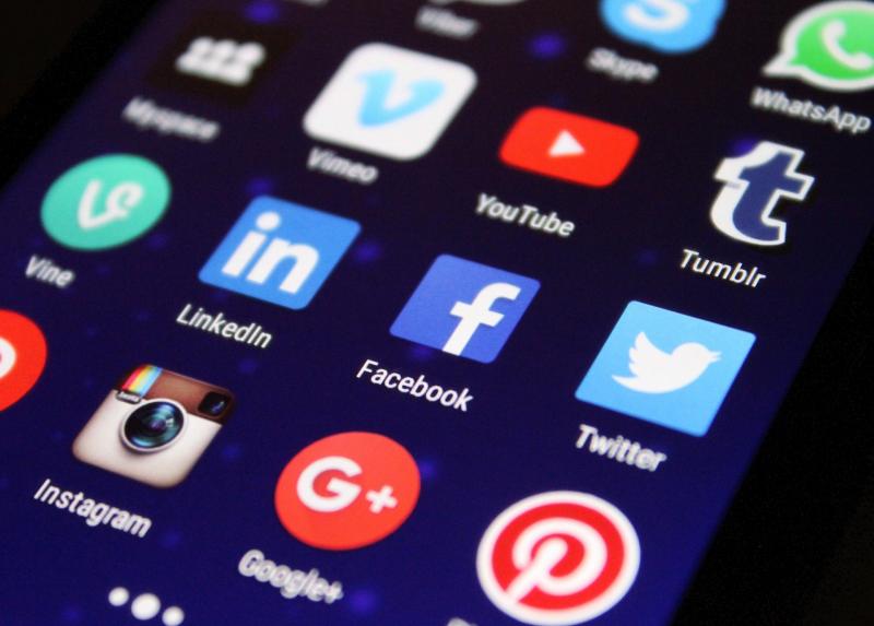 Icone dei principali social media